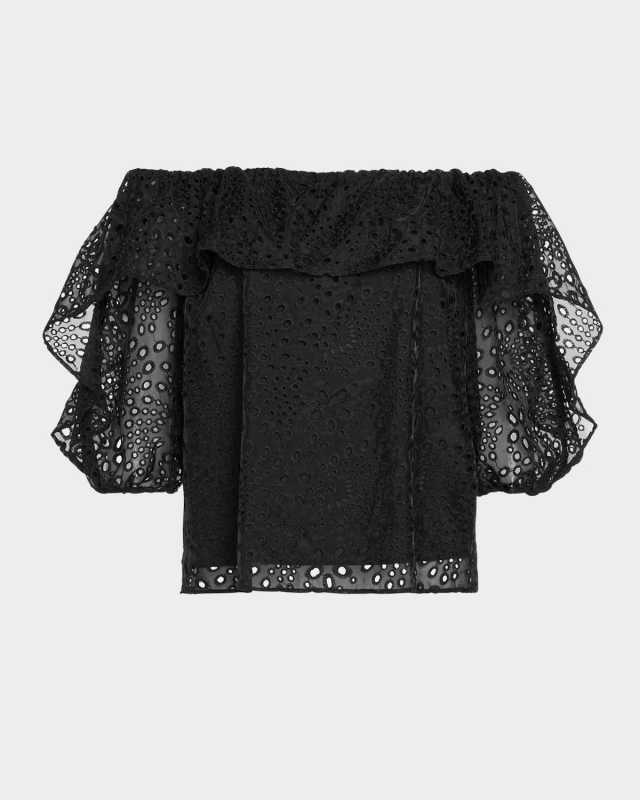Salma Embroidered Off-Shoulder Blous